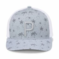PUMA Golf Puma Tropical Bliss P Trucker Snapback Cap -Apparel Sales Store 024258 01 dt01 00126.1669665943