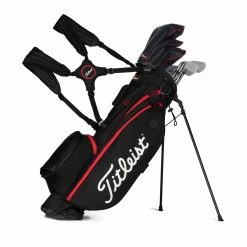 Titleist Players 4 Stand Bag -Apparel Sales Store 2021 Players 4 Black Black Red TB21SX4 006 01 42632.1659459543