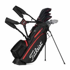 Titleist Players 4 Plus Stand Bag 2021 -Apparel Sales Store 2021 Players 4 Plus Black Black Red TB21SX1 006 01 70373.1677002466