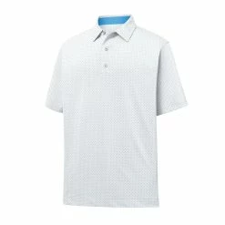 FootJoy Golf FootJoy ProDry Performance Stretch Lisle Dot Print Self Collar Polo -Apparel Sales Store 26613 07973.1675976263