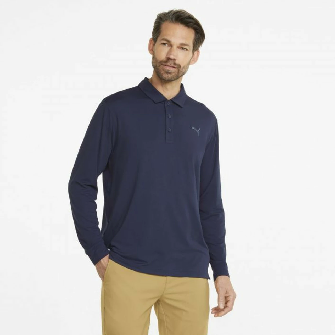 PUMA Golf Puma Cloudspun Longsleeve Polo 6 PUMA Golf Puma Cloudspun Longsleeve Polo - Image 6