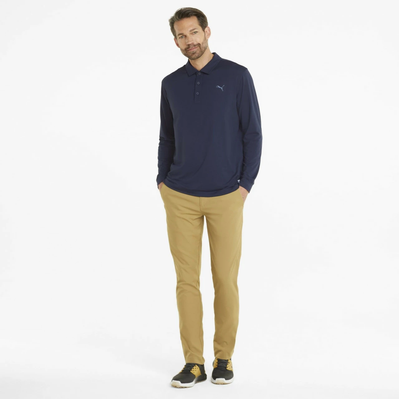 PUMA Golf Puma Cloudspun Longsleeve Polo 8 PUMA Golf Puma Cloudspun Longsleeve Polo - Image 8