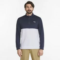 PUMA Golf Puma Gamer Colorblock 1/4 Zip Pullover -Apparel Sales Store 532985 02 mod01 1 40935.1679074300