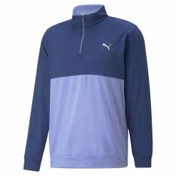 PUMA Golf Puma Gamer Colorblock 1/4 Zip Pullover -Apparel Sales Store 532985 11 32611.1679074300