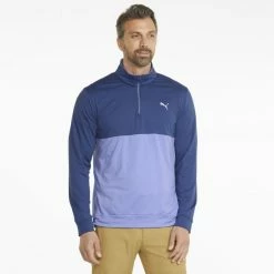 PUMA Golf Puma Gamer Colorblock 1/4 Zip Pullover -Apparel Sales Store 532985 11 mod01 42699.1679074300