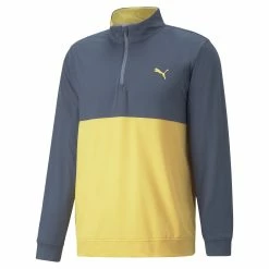 PUMA Golf Puma Gamer Colorblock 1/4 Zip Pullover -Apparel Sales Store 532985 12 17078.1679074300