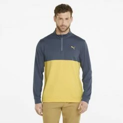 PUMA Golf Puma Gamer Colorblock 1/4 Zip Pullover -Apparel Sales Store 532985 12 mod01 04765.1679074300