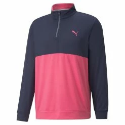 PUMA Golf Puma Gamer Colorblock 1/4 Zip Pullover -Apparel Sales Store 532985 15 60746.1679074300