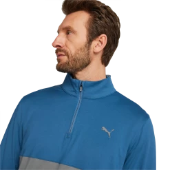 PUMA Golf Puma Gamer Colorblock 1/4 Zip Pullover -Apparel Sales Store 532985 19 mod03 43316.1679074300
