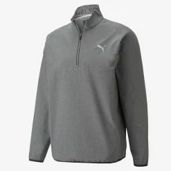 PUMA Golf Puma Marin Woven 1/4 Zip Pullover -Apparel Sales Store 532986 01 3 74591.1679074368