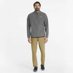PUMA Golf Puma Marin Woven 1/4 Zip Pullover -Apparel Sales Store 532986 01 mod03 2 91221.1679074368