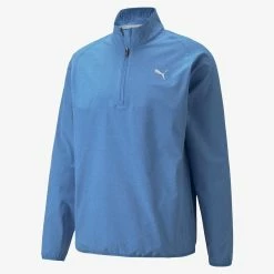 PUMA Golf Puma Marin Woven 1/4 Zip Pullover -Apparel Sales Store 532986 04 3 41633.1679074367