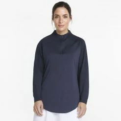 PUMA Golf Puma Womens Shine Golf 1/4 Zip -Apparel Sales Store 533008 03 mod01 1 05643.1669159783