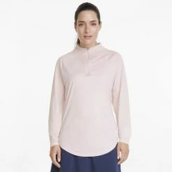 PUMA Golf Puma Womens Shine Golf 1/4 Zip -Apparel Sales Store 533008 05 mod01 1 86121.1669159783