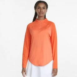 PUMA Golf Puma Womens Shine Golf 1/4 Zip -Apparel Sales Store 533008 06 mod01 2 82243.1669159783