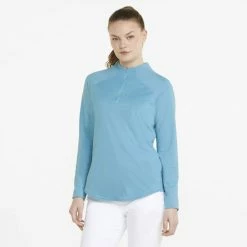 PUMA Golf Puma Womens Shine Golf 1/4 Zip -Apparel Sales Store 533008 11 mod01 40431.1669159783