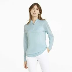 PUMA Golf Puma Womens Shine Golf 1/4 Zip -Apparel Sales Store 533008 12 mod01 21651.1669159783
