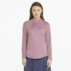 PUMA Golf Puma Womens Shine Golf 1/4 Zip -Apparel Sales Store 533008 13 mod01 51640.1669159783