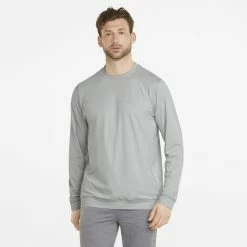 PUMA Golf Puma Cloudspun GRYLBL Crewneck 35 PUMA Golf Puma Cloudspun GRYLBL Crewneck -Apparel Sales Store 535500 01 mod01 65766.1669153306