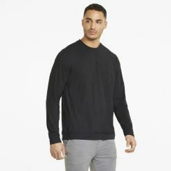 PUMA Golf Puma Cloudspun GRYLBL Crewneck 45 PUMA Golf Puma Cloudspun GRYLBL Crewneck -Apparel Sales Store 535500 03 mod01 55531.1669153306
