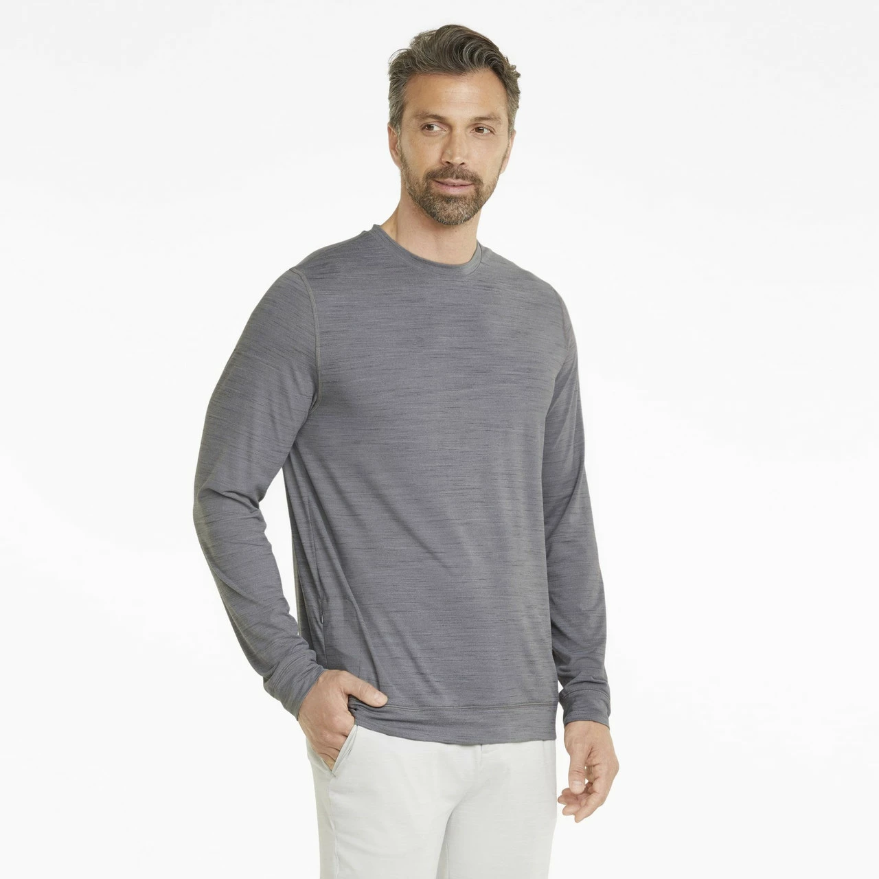 PUMA Golf Puma Cloudspun GRYLBL Crewneck 24 PUMA Golf Puma Cloudspun GRYLBL Crewneck - Image 24