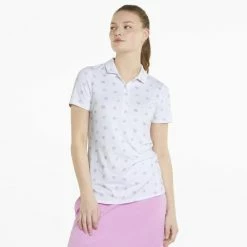 PUMA Golf Puma Womens Cloudspun Garden Polo -Apparel Sales Store 535509 01 mod01 62967.1669155627