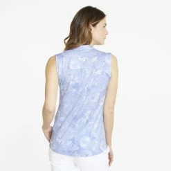 PUMA Golf Puma Womens Cloudspun Iris Sleeveless Polo -Apparel Sales Store 535511 02 mod02 06321.1673904265