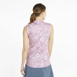 PUMA Golf Puma Womens Cloudspun Iris Sleeveless Polo -Apparel Sales Store 535511 03 mod02 16842.1673904265