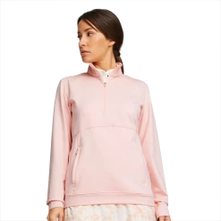 PUMA Golf Puma Womens Cloudspun Rockaway 1/4 Zip -Apparel Sales Store 535516 11 mod01 80864.1674755638