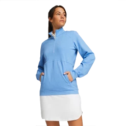 PUMA Golf Puma Womens Cloudspun Rockaway 1/4 Zip -Apparel Sales Store 535516 13 mod01 80810.1674755620