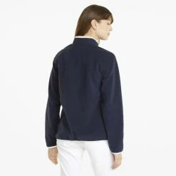 PUMA Golf Puma Womens Sherpa 1/4 Zip -Apparel Sales Store 535517 02 mod02 95290.1669160326