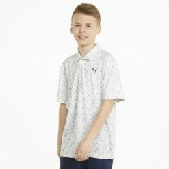 PUMA Golf Puma Boys MATTR Beach Trip Polo -Apparel Sales Store 537260 01 mod01 54775.1665512583
