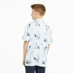 PUMA Golf Puma Boys MATTR Lowlands Polo -Apparel Sales Store 537261 01 mod02 80926.1664829034