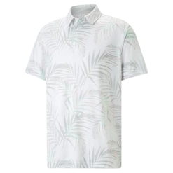 PUMA Golf Puma Cloudspun Palm Leaves Polo -Apparel Sales Store 537453 01 50826.1678995810