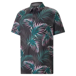 PUMA Golf Puma Cloudspun Palm Leaves Polo