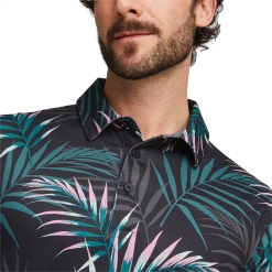 PUMA Golf Puma Cloudspun Palm Leaves Polo -Apparel Sales Store 537453 02 mod02 04085.1678995810