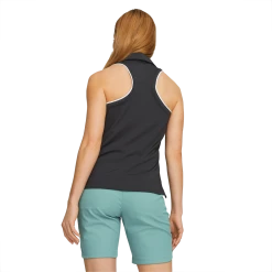 PUMA Golf Puma Womens MATTR Peak Sleeveless Polo -Apparel Sales Store 537486 02 mod04 24111.1679083074