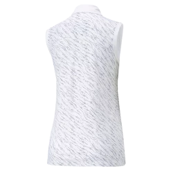 PUMA Golf Puma Womens Cloudspun Whitewater Sleeveless Polo -Apparel Sales Store 537490 01 bv 78251.1679082362