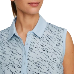 PUMA Golf Puma Womens Cloudspun Whitewater Sleeveless Polo -Apparel Sales Store 537490 02 mod02 01095.1679082362