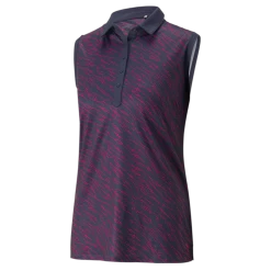 PUMA Golf Puma Womens Cloudspun Whitewater Sleeveless Polo