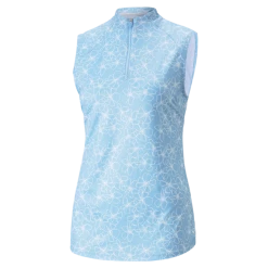 PUMA Golf Puma Womens Cloudspun Island Flower Sleeveless Polo