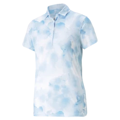 PUMA Golf Puma Womens MATTR Cloudy Polo -Apparel Sales Store 537495 08 87849.1679082631