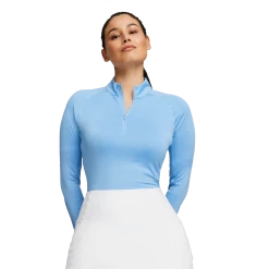 PUMA Golf Puma Womens You-V 1/4 Zip -Apparel Sales Store 537498 05 mod01 53769.1674504654