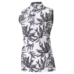 PUMA Golf Puma Womens Palm Sleeveless Polo