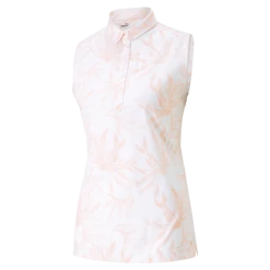PUMA Golf Puma Womens Palm Sleeveless Polo -Apparel Sales Store 537500 02 43885.1679082732