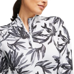 PUMA Golf Puma Womens You-V Palm 1/4 Zip -Apparel Sales Store 539035 01 mod02 66809.1674253678