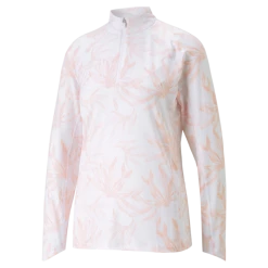 PUMA Golf Puma Womens You-V Palm 1/4 Zip -Apparel Sales Store 539035 02 40573.1674253692