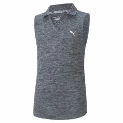 PUMA Golf Puma Girls Sleeveless Heather Polo -Apparel Sales Store 579314 15 1 27339.1665507444