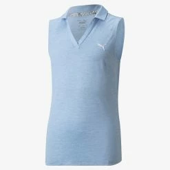 PUMA Golf Puma Girls Sleeveless Heather Polo -Apparel Sales Store 579314 20 1 89776.1665507444