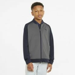 PUMA Golf Puma Boys Full Zip STLTH Jacket